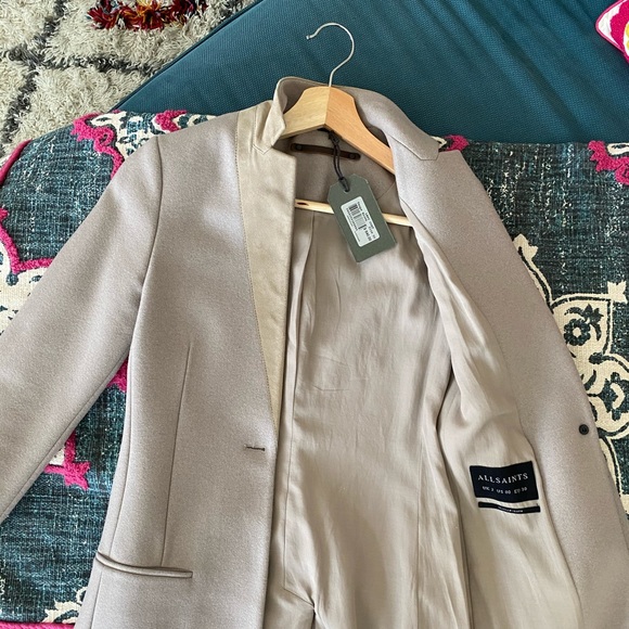 NWT All Saints Leni Coat - Picture 7 of 7